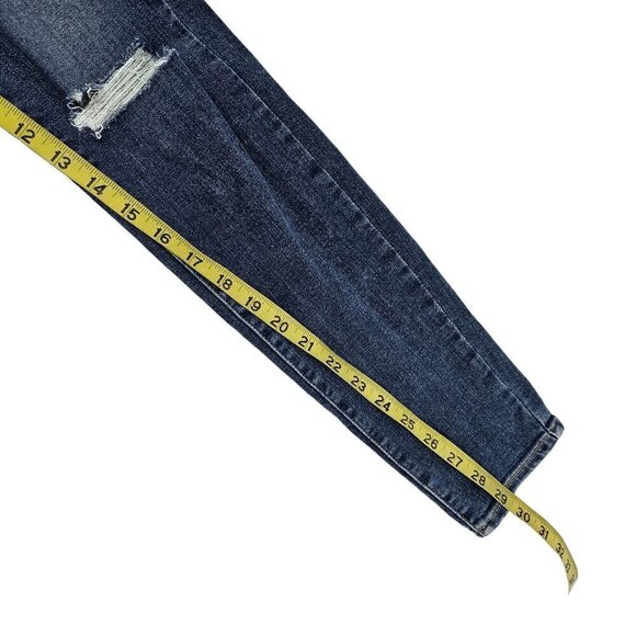 Paige Hoxton Ultra Skinny Women’s Distressed Ripped Mid Rise Blue Jeans Size 30 - Picture 8 of 16